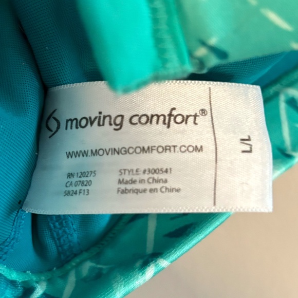 4/$10🎄Moving Comfort Teal Abstract Print Racerback Sports Bra - Picture 11 of 11